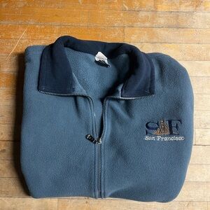 Vintage San Francisco Blue Fleece Vip Up Jacket | L
